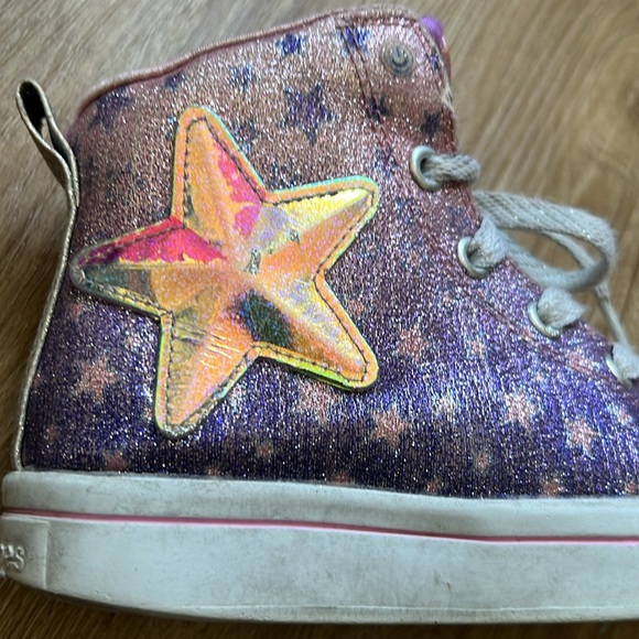 Skechers Twinkle Toes S Lights Twi-Lites Starry Gem high-top sneaker Size 12.5 - Picture 10 of 16